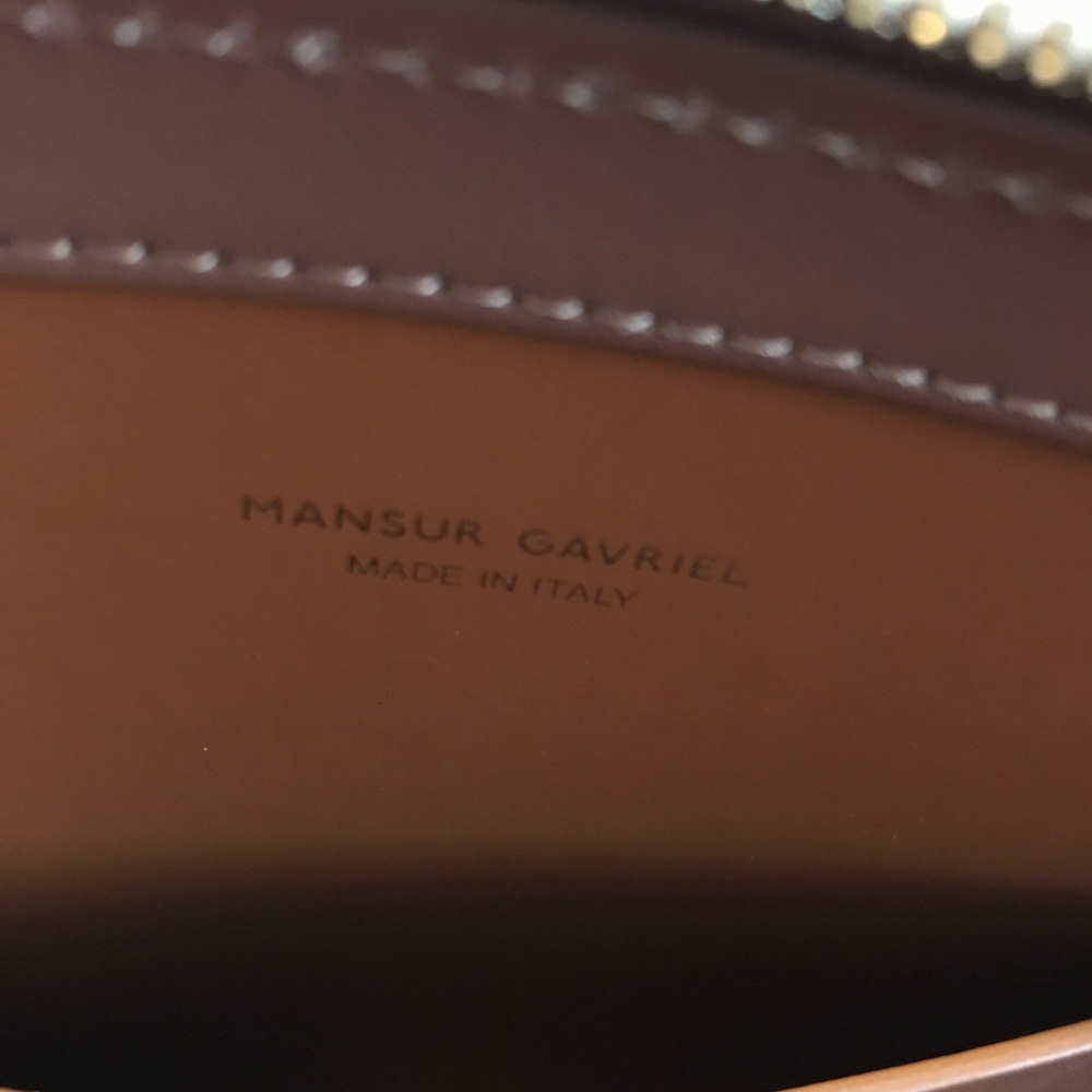 MANSUR GAVRIEL Top Handle Rounded Leather Bag - Picture 10 of 10